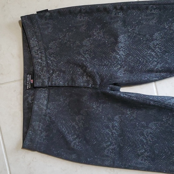 POLO JEANS CO Ralph Lauren Womens Snake Print black Bootcut Stretch Pants/Jeans. - Picture 7 of 12